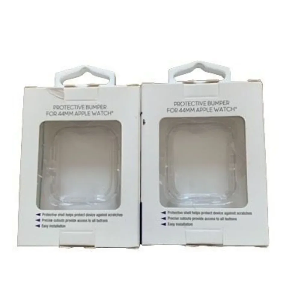 2 WITHit Clear Protective Bumpers For 44MM Apple Watch